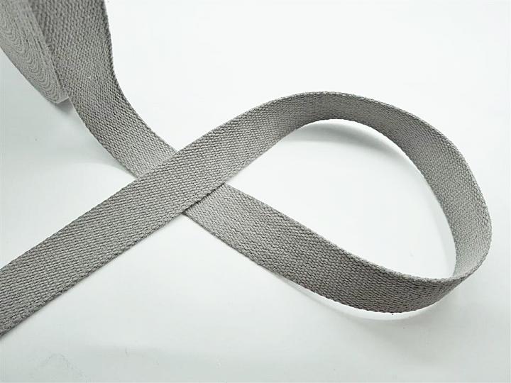 Gurtband 3cm Baumwolle grau 