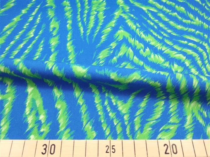 Viskose zebra grün blau 